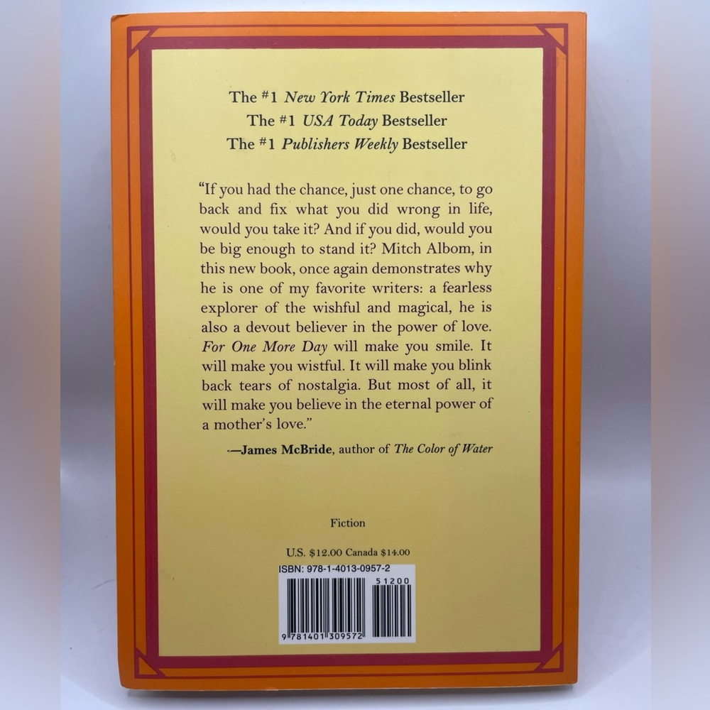 For One More Day Book - Picture 2 of 2